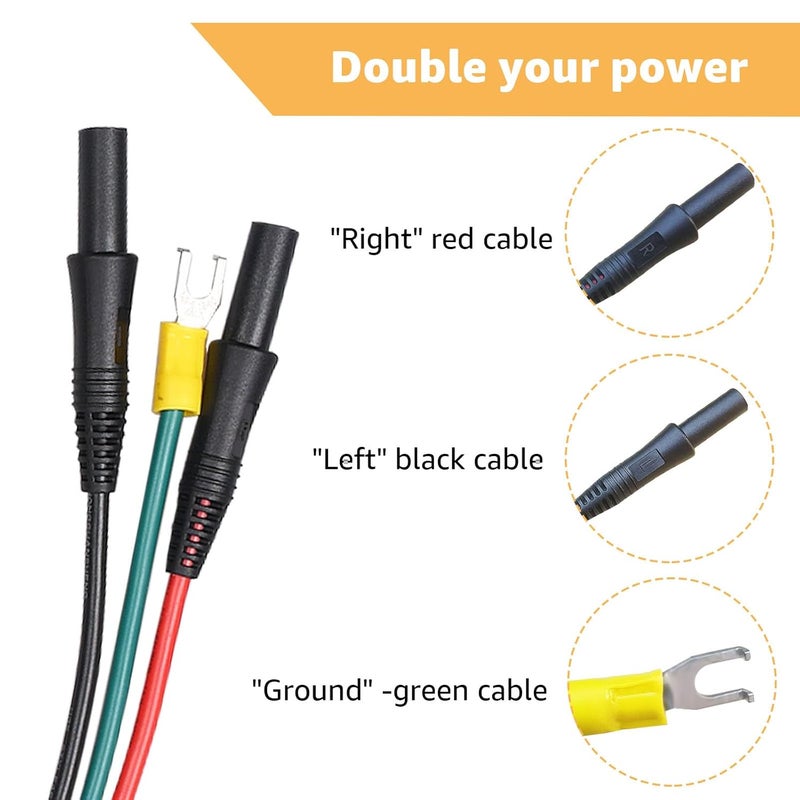 Hodeoo Generator Parallel Cables for Honda EU1000i,EU2000i, EU2000i Companion, EU2200i, EU3000i Handi Power Equipment Cables - Replaces 08E93-HPK123HI - Image 2